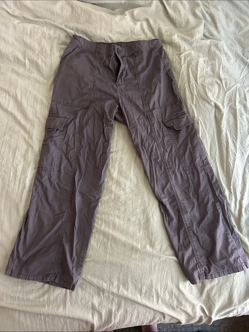 Women's Trousers in Grey- Casual Utility Style